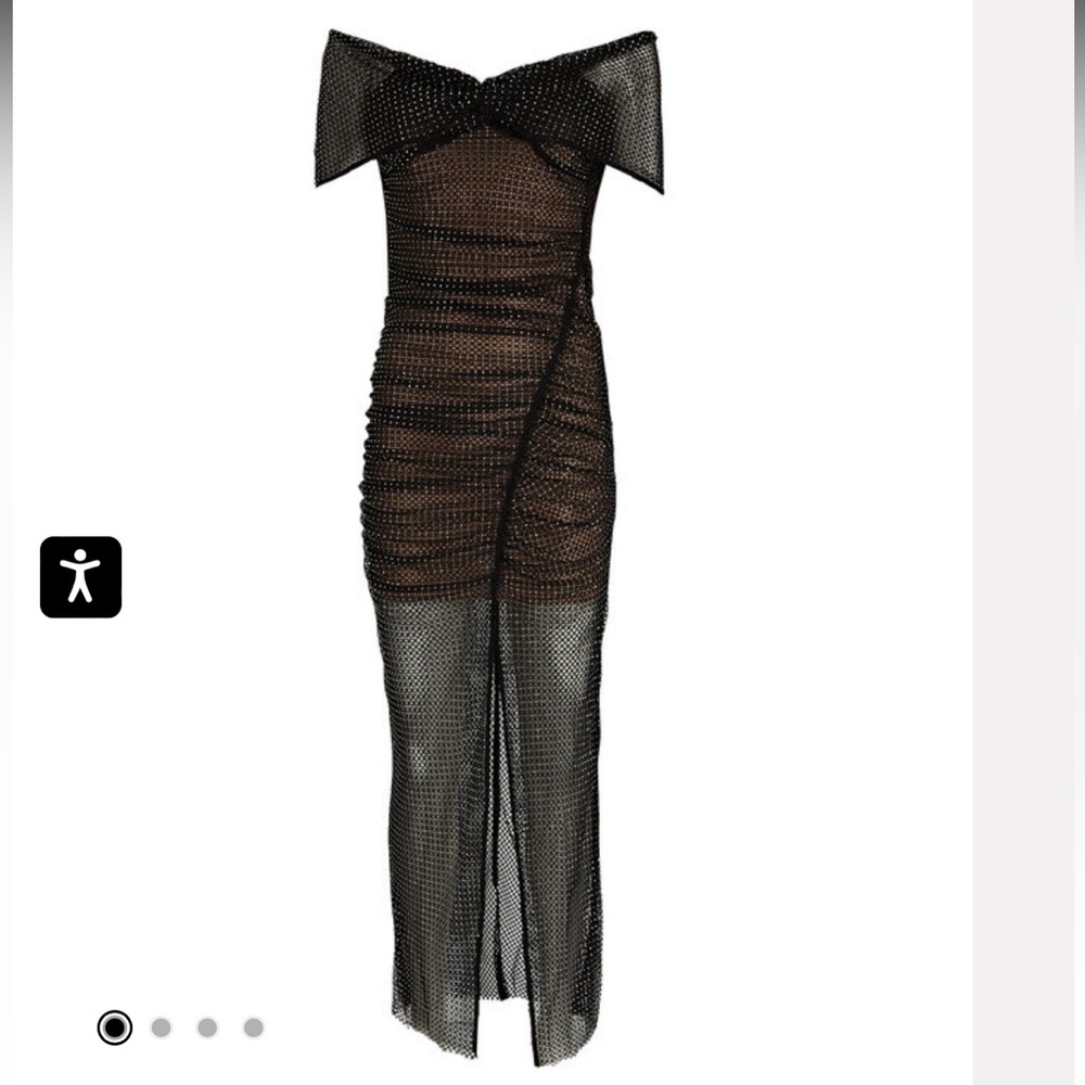 Self Portrait crystal netted dress size UK10